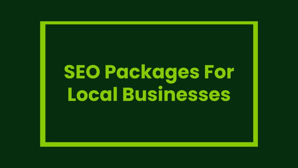 Best local SEO packages pricing